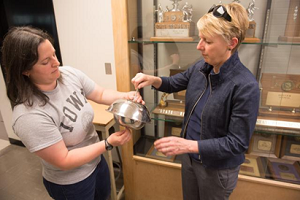 University of Iowa SRP Center researcher Rachel Marek, Ph.D. and Keri Hornbuckle, Ph.D.