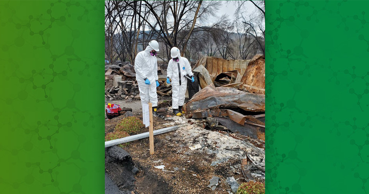 Wildfire cleanup in Almeda, Oregon