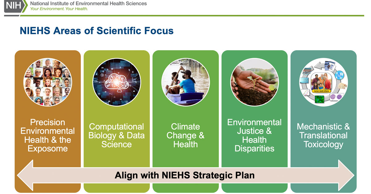 NIEHS areas of scientific focus