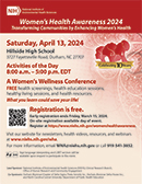 Women's Health Awareness 2024 Event Flyer