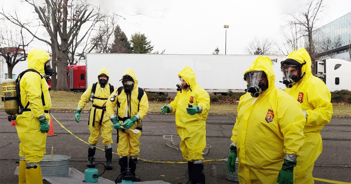 hazmat workers