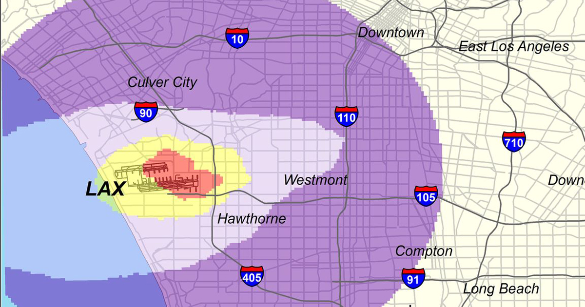 map of LAX