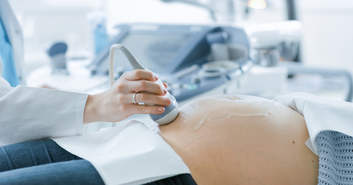 pregnant woman having an ultrasound