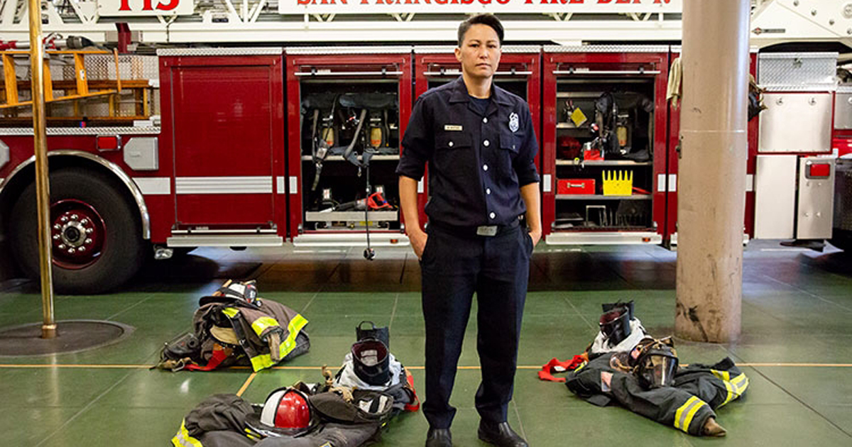 female firefighter