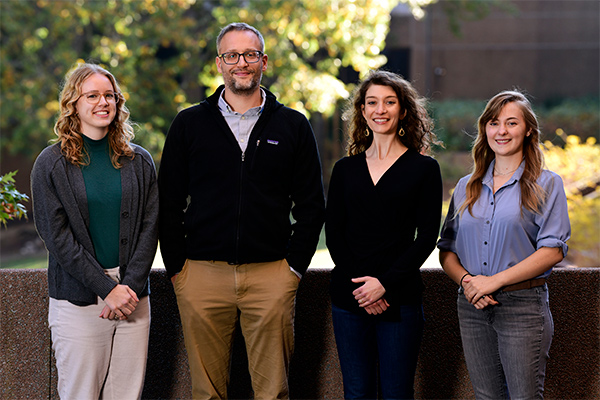 From Left: Kaylie Kirkwood, Ph.D., Alan Jarmusch, Ph.D., Kirsten Overdahl, Ph.D., Heather Winter, Ph.D.