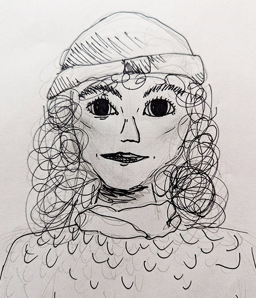 child's drawing of Jamie Donatuto
