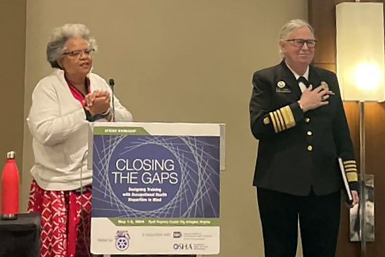 WTP Director Sharon Beard, left, and Admiral Rachel Levine, M.D., right
