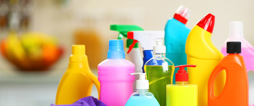 cleaning products with no labels