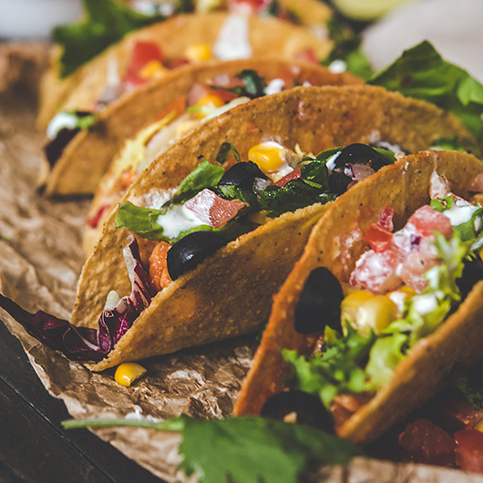 vegan oat mushroom tacos