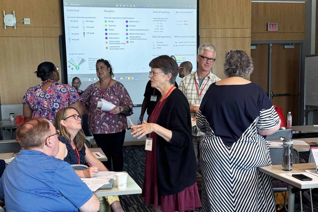 teachers at a workshop