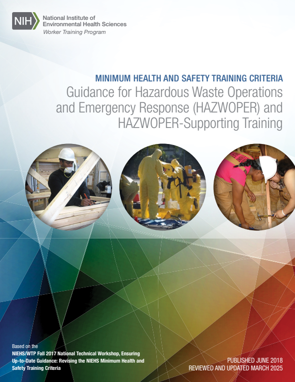 Cover page of the WTP Minimum Criteria document