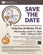 Autism and Environment Registration Flyer