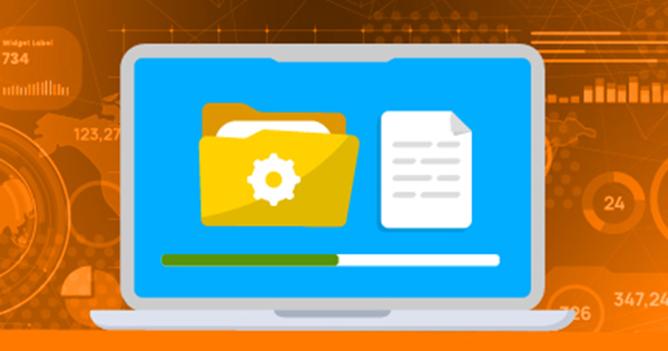 progress bar on a laptop