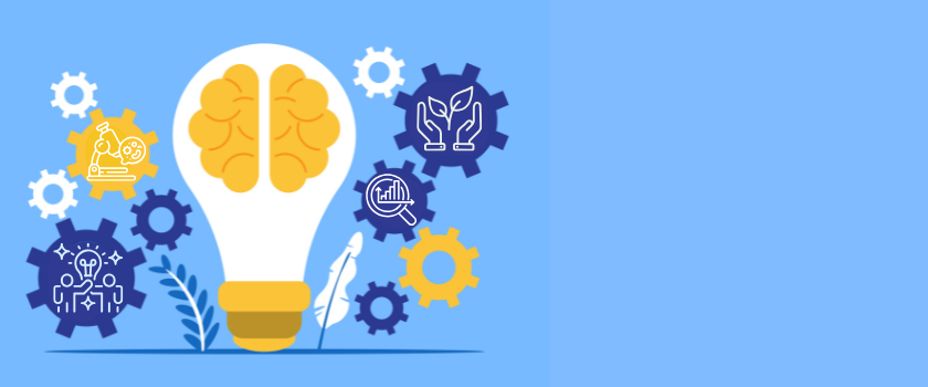 A lightbulb with a brain in it