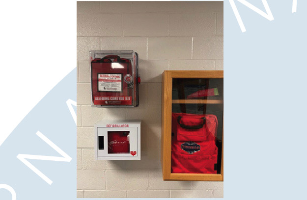 Emergency resources including undesignated epinephrine injectors and Automatic External Defibrillators (AED)s