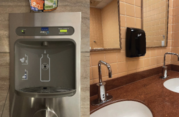 Touchless faucets and soap dispensers