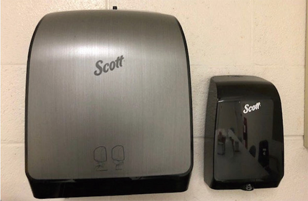 Hands free dryer and soap dispenser
