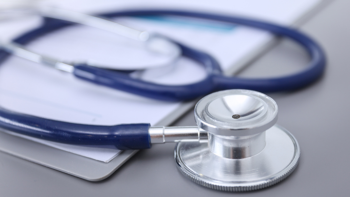 a stethoscope sitting on a table