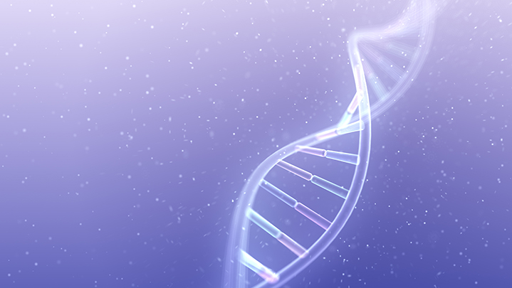 white and strand on a purple background