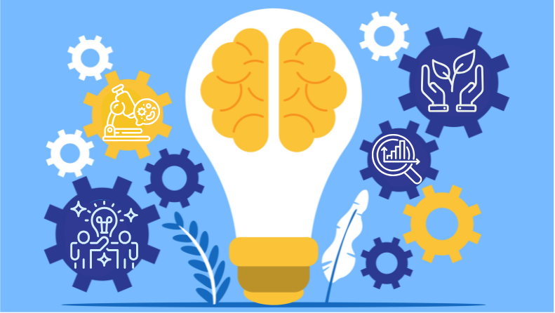 A brain in a lightbulb