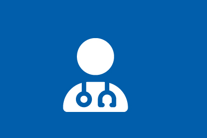 person icon with stethoscope