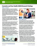 Cosmetics and Your Health: NIEHS Research Findings Cover