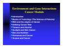 Environment and Gene Interactions Cover