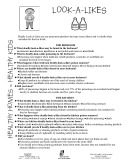 Healthy Homes = Healthy Kids: Look-A-Likes (English) Cover