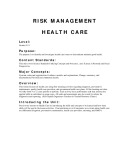 Risk Management: Health Care