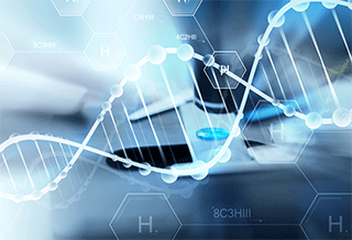 close up of scientist hand making research in clinical laboratory