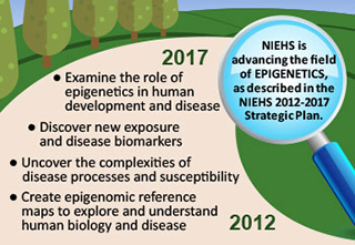 NIEHS is advancing the field of Epigenetics as described in the NIEHS 2012-2017 Strategic Plan