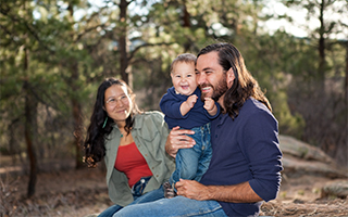 Happy Native American Family