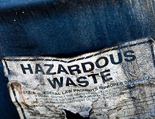 hazardous waste sign