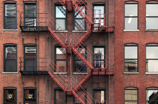 building with stairs