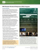 NIH Disaster Research Response (DR2) Program