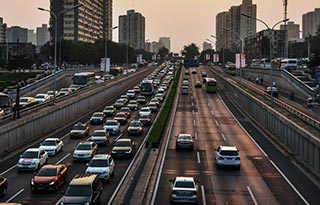 Taffic on busy interstate