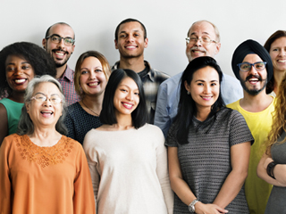 group of smiling people