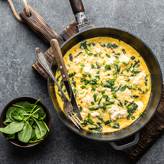 Mixed-up Eggs and Spinach
