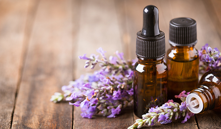 lavender aromatherapy bottles