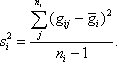 Formula for sample variance