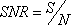 Formula for a profile's signal-to-noise ratio