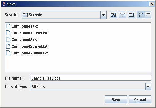 Enter SampleResult.txt in File Name
