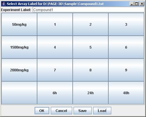 Select Array Label for Compound1.txt