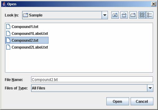 Select Compound2.txt and click Open