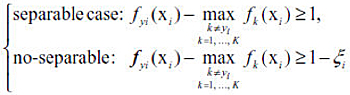 SVM formula with a constraint