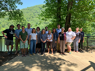 Members of the community-university team assemble for a research and planning retreat