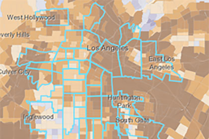 interactive story map of Los Angeles