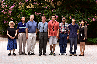 Chen posing with his colleagues at NIEHS