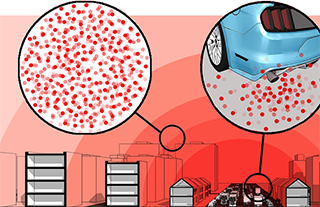 infographic about ultrafine particles