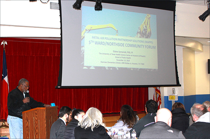 residents at a community forum